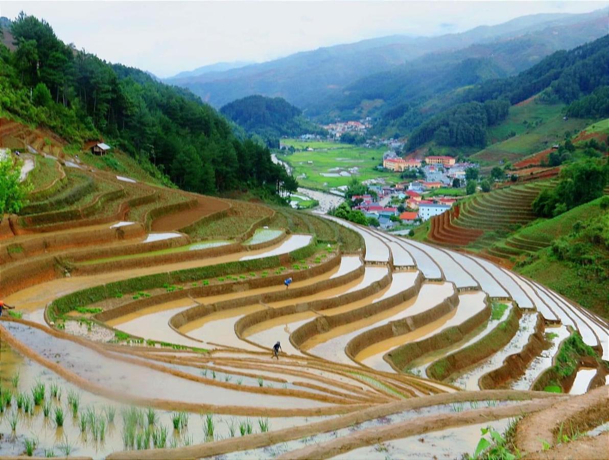 Dong Suoi H'Mong Homestay & Bungalow - Trek & Vegetarian Food Mu Cang Chai Buitenkant foto