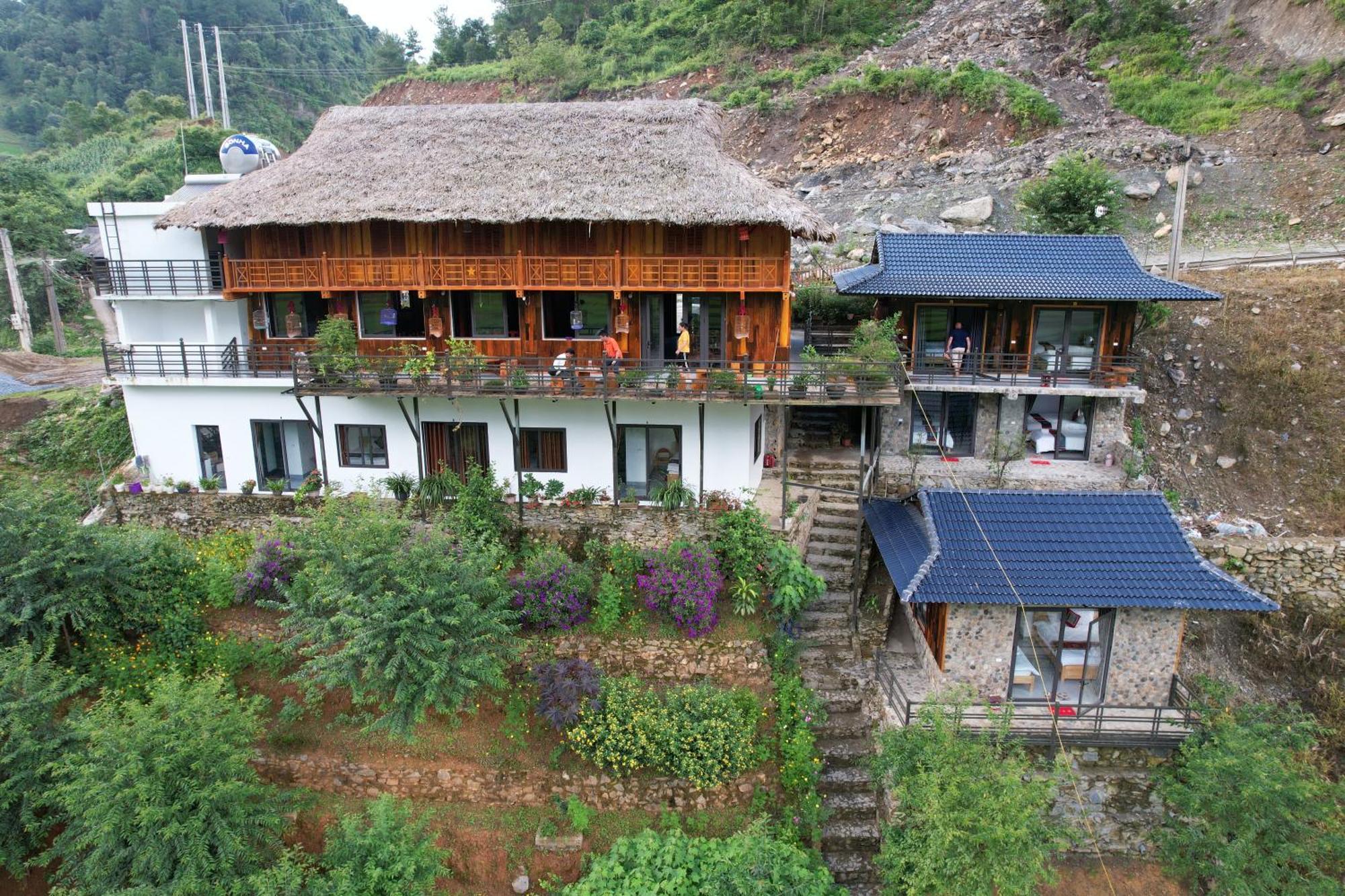 Dong Suoi H'Mong Homestay & Bungalow - Trek & Vegetarian Food Mu Cang Chai Buitenkant foto