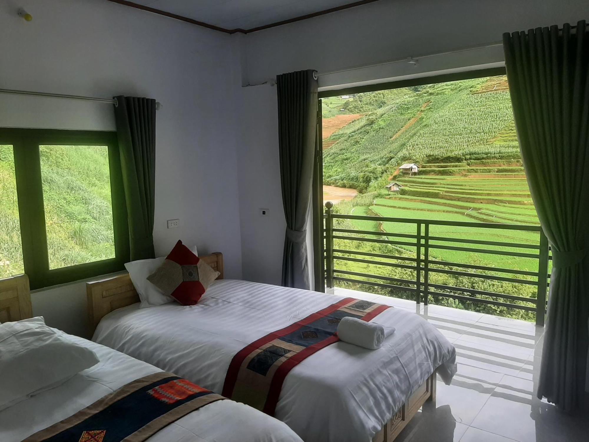 Dong Suoi H'Mong Homestay & Bungalow - Trek & Vegetarian Food Mu Cang Chai Buitenkant foto