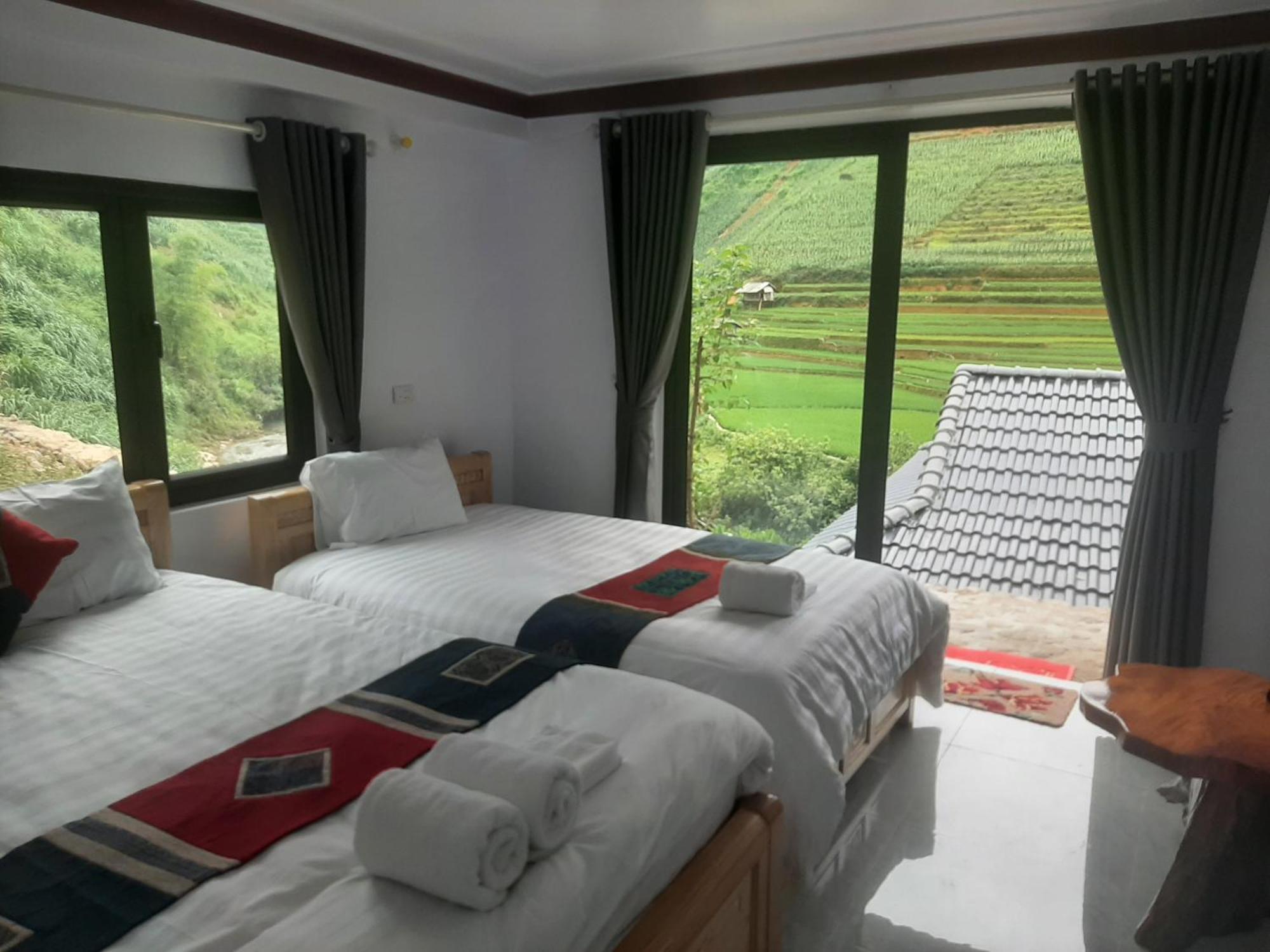 Dong Suoi H'Mong Homestay & Bungalow - Trek & Vegetarian Food Mu Cang Chai Kamer foto